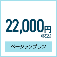 ベーシックプラン：22,000円（税込）／月